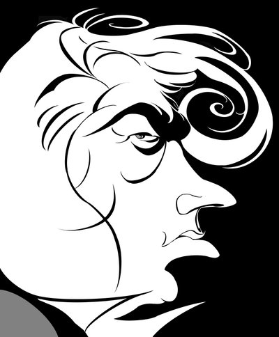 Dmitri Hvorostovsky, caricatura del cantante d